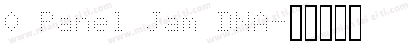 0 Panel Jam DNA字体转换